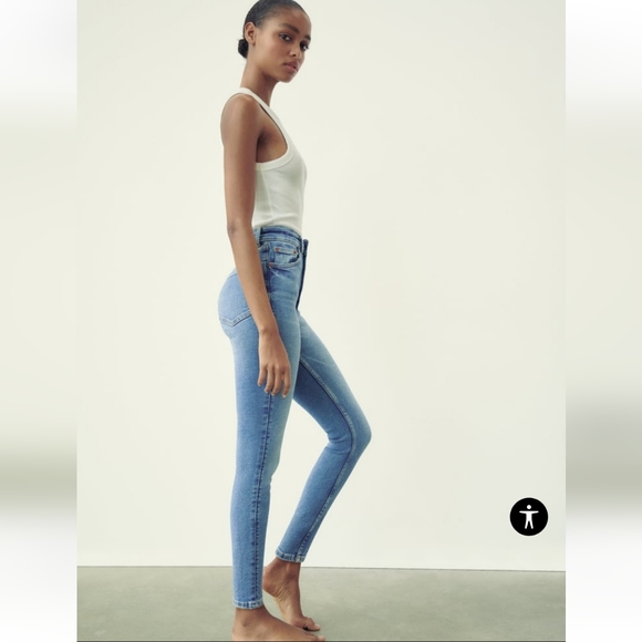 Zara High-Rise Vintage Skinny Jeans Size 8 - Picture 2 of 10